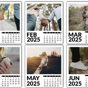 12 Fotos imán Calendario 2025