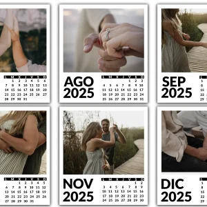 12 Fotos imán Calendario 2025